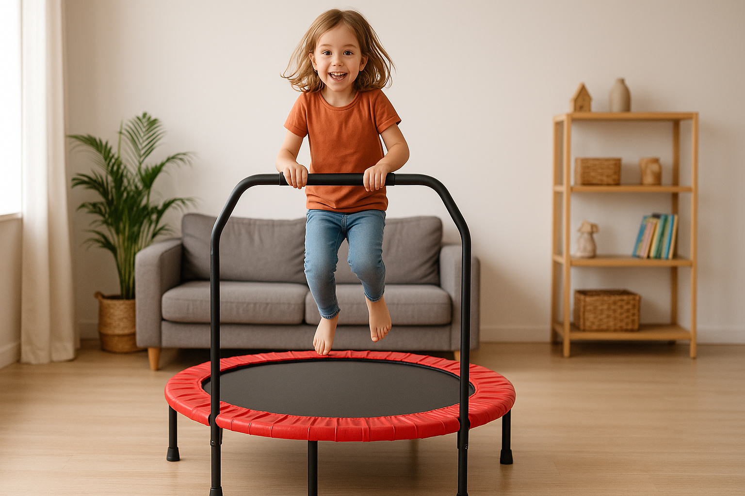 Mini studsmatta för barn att använda hemma