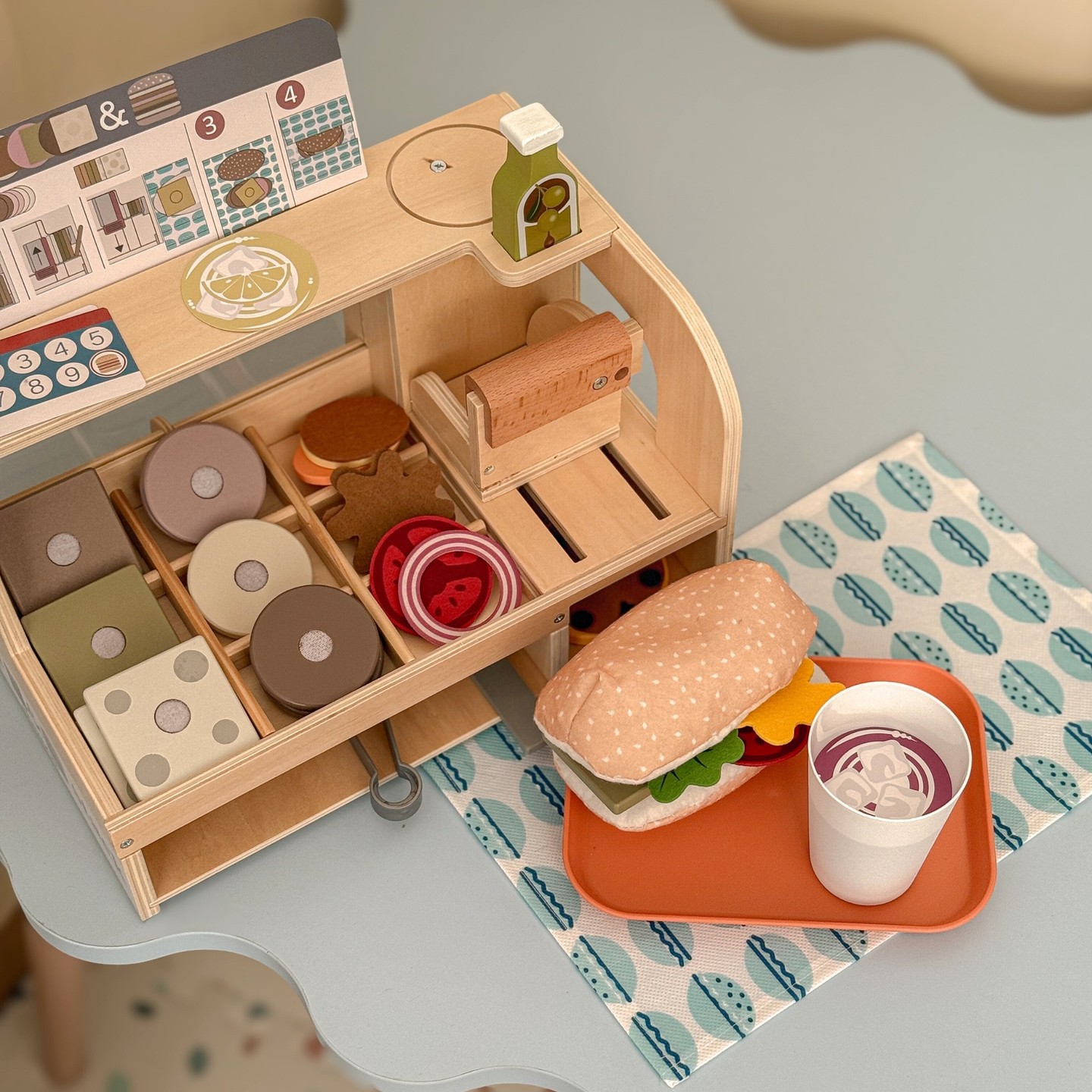 Smörgåsbar i trä - restaurang