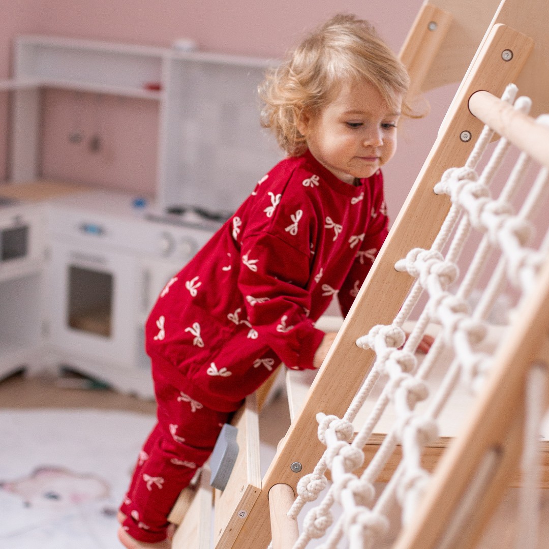 Lekplats av trä för hemmabruk XL 5in1