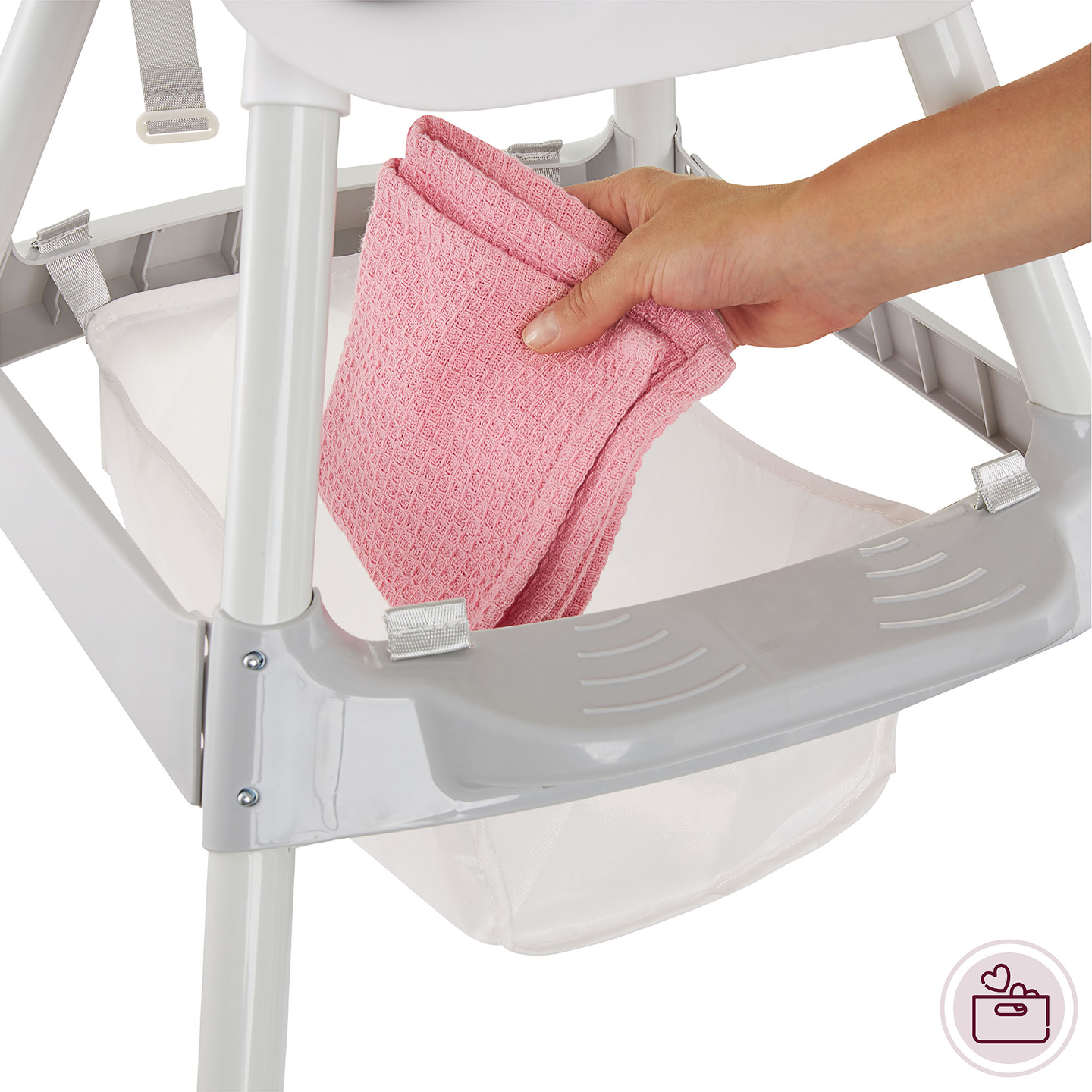 Moby-System Magnolia 2-i-1 justerbar barnstol - grå