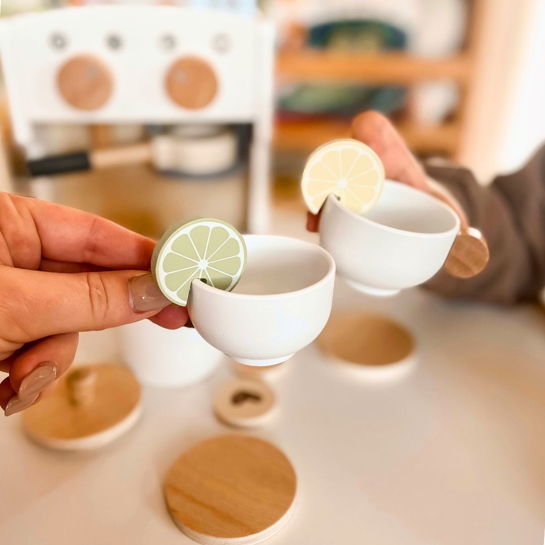 Kaffe- och tebryggare i trä med tillbehör - kaffebar