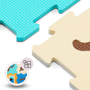 Pedagogisk pusselmatta i skum 90 x 90 x 1cm - EVA-skum - design: instrument