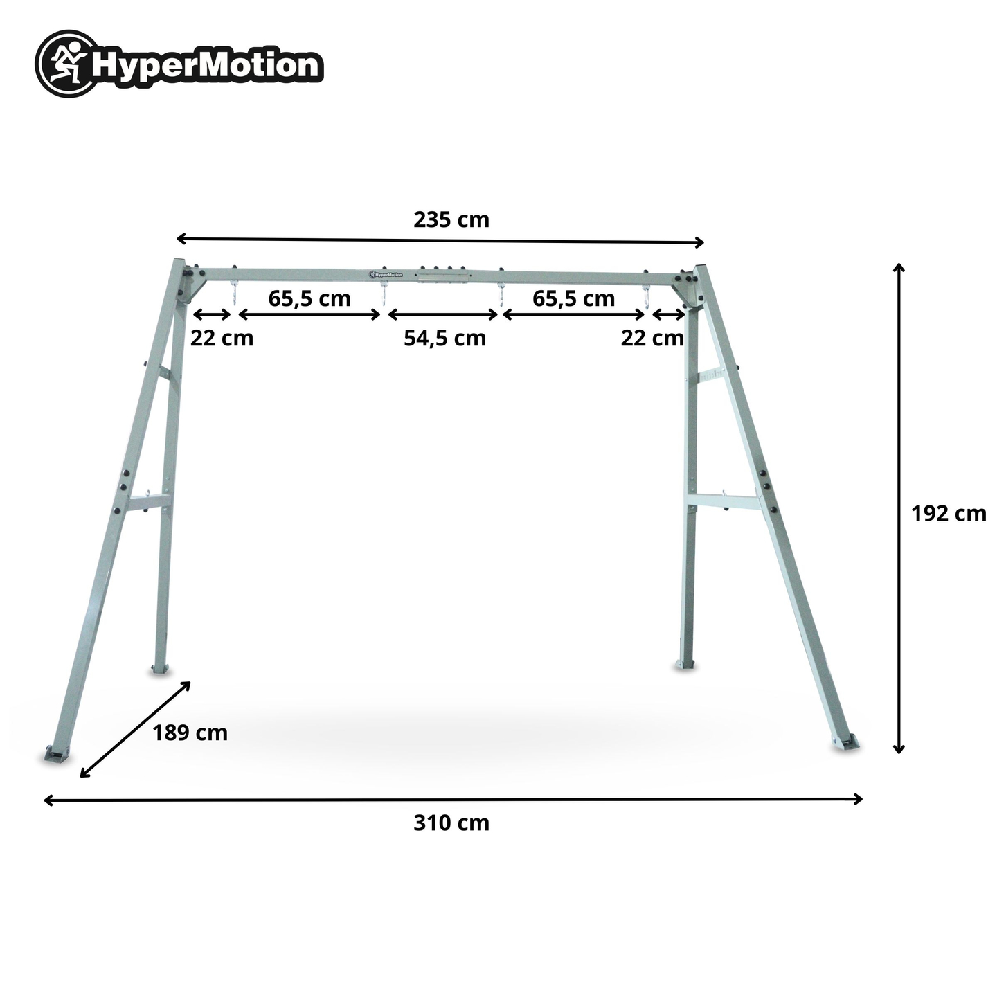 Stålram för trädgårdsgunga eller hängmatta