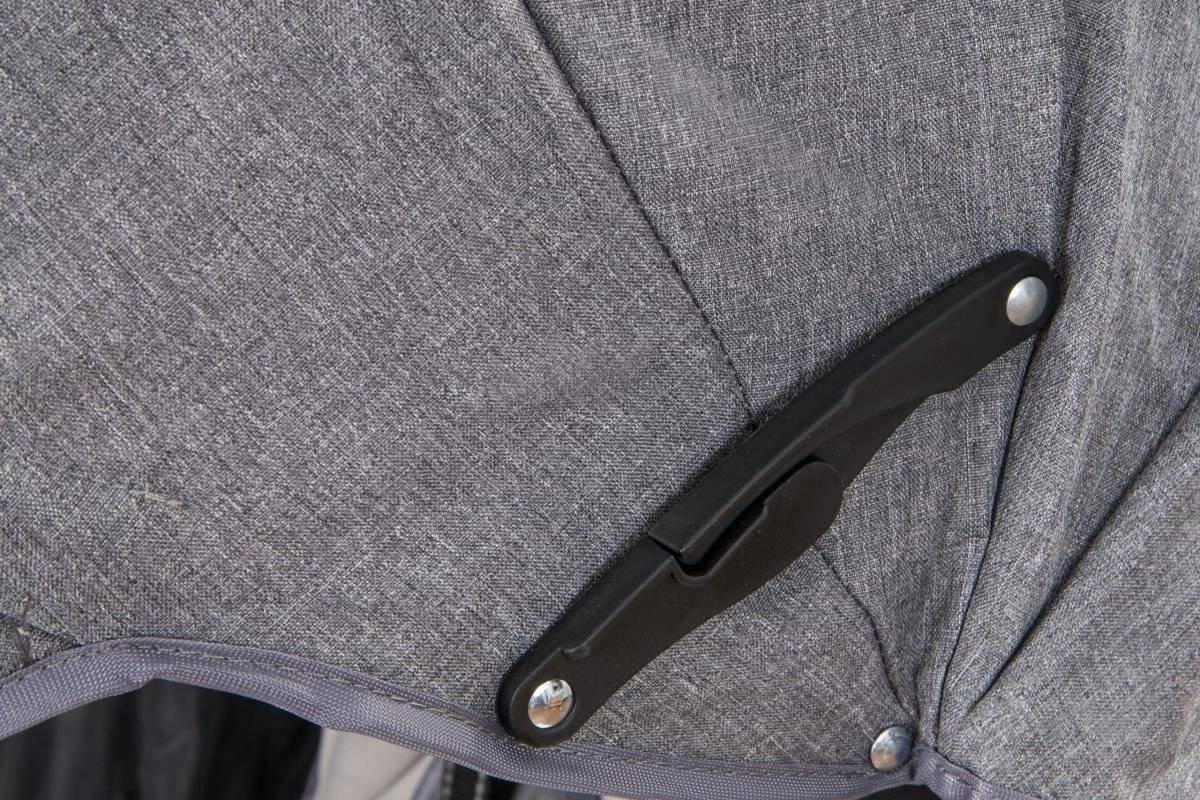 Tobi Velar trehjuling + regnfolie - grå