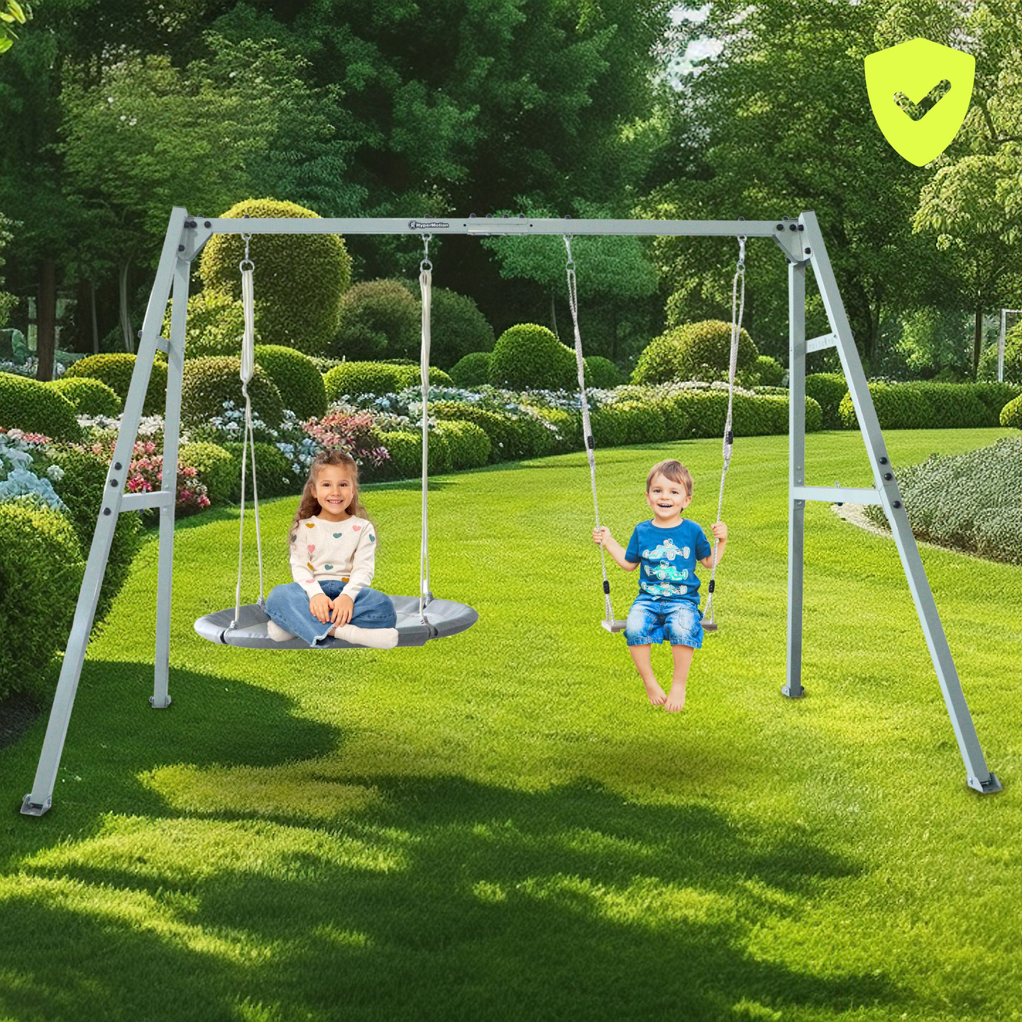 Stålram för trädgårdsgunga eller hängmatta