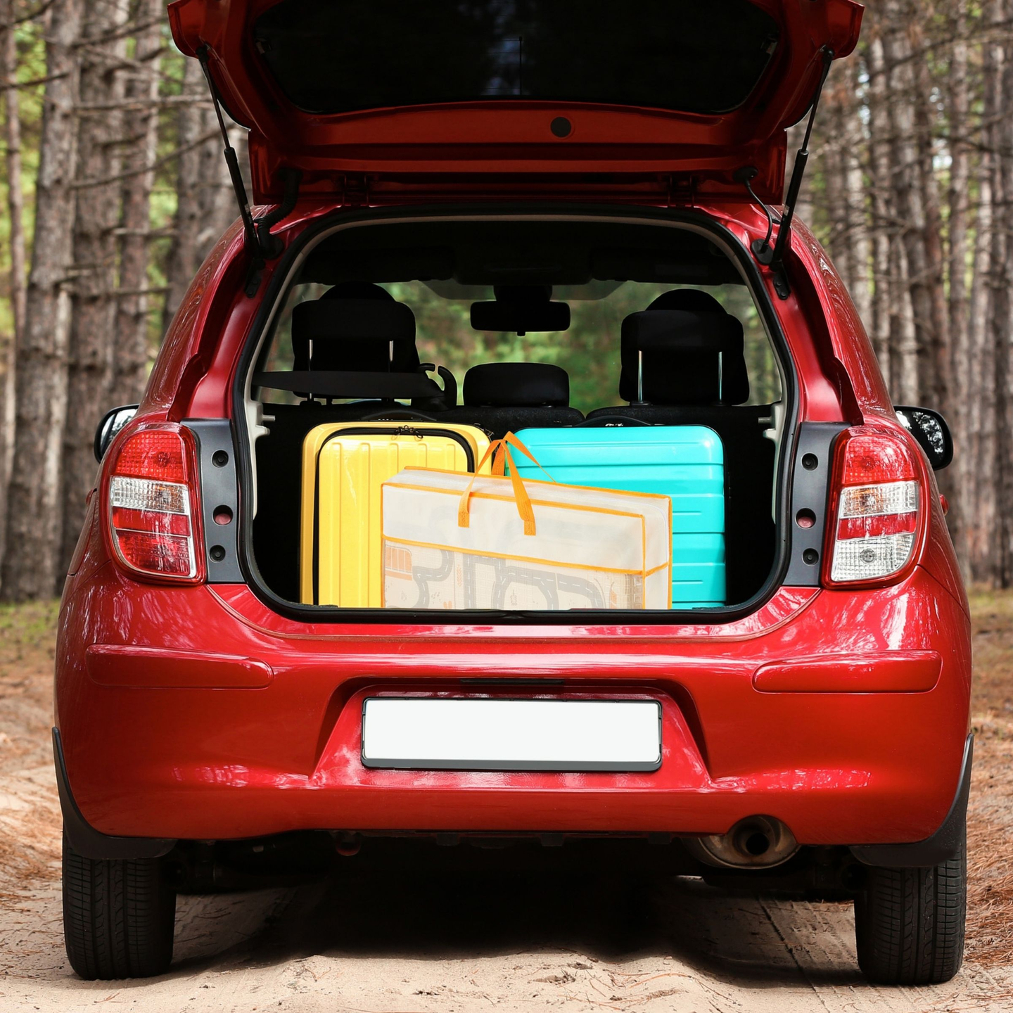 Dubbelsidig vikbar skummatta 180 x 120 x 1 cm - Magic Forest/Autumn Streets - boho