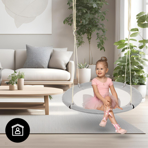 HyperMotion storkbo-gunga - 100 cm diameter, grå färg