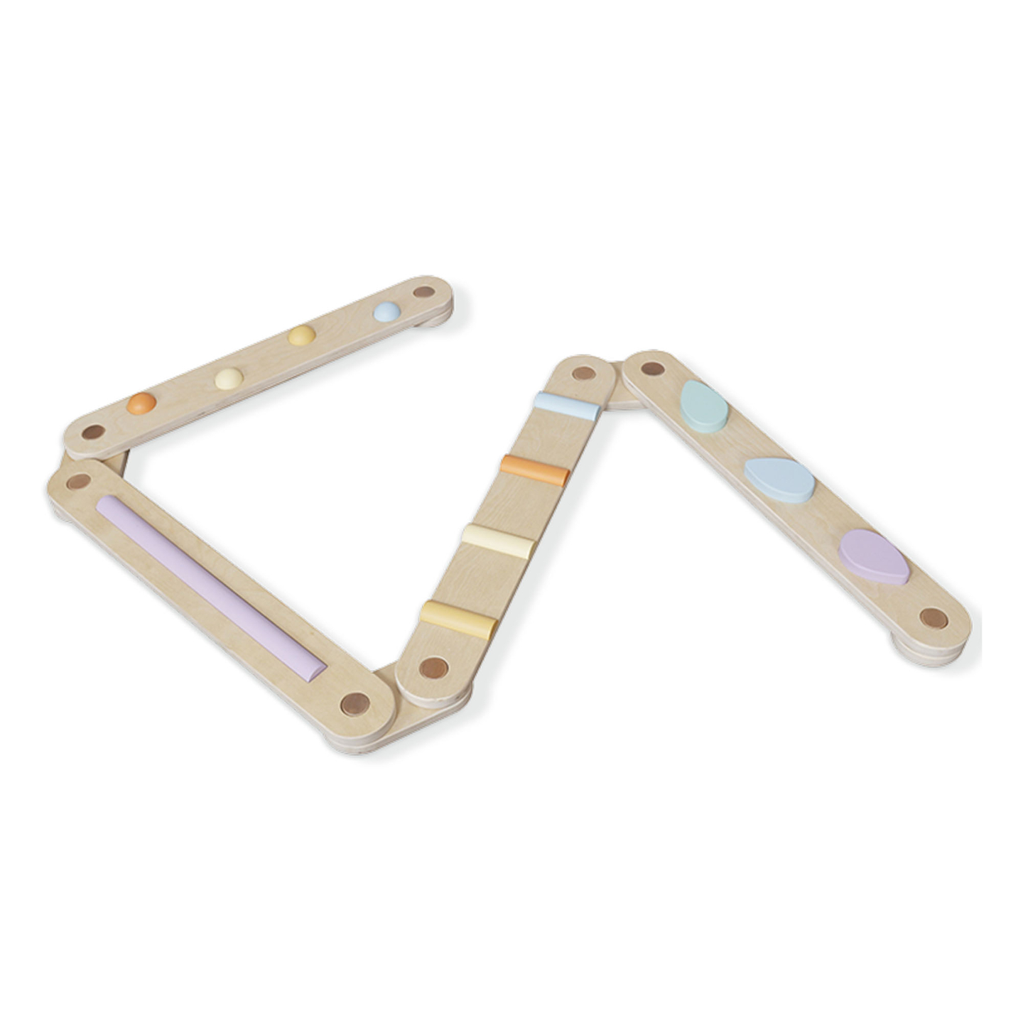 Stor sensorisk stig i trä - balansbana - 9 element