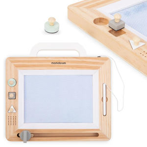 Träklippbok med stämplar - ritbord