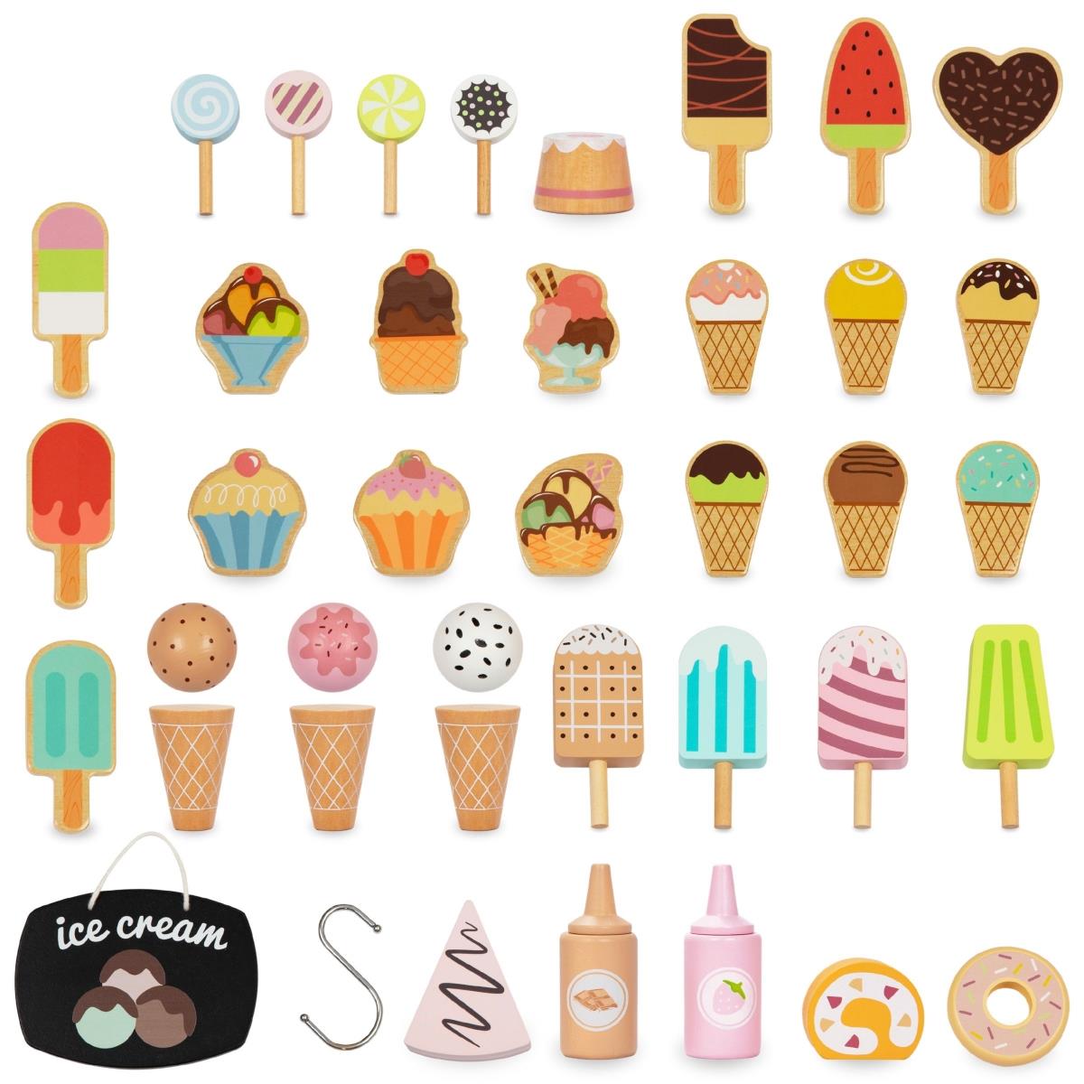 Glassbar i trä på hjul - glassvagn