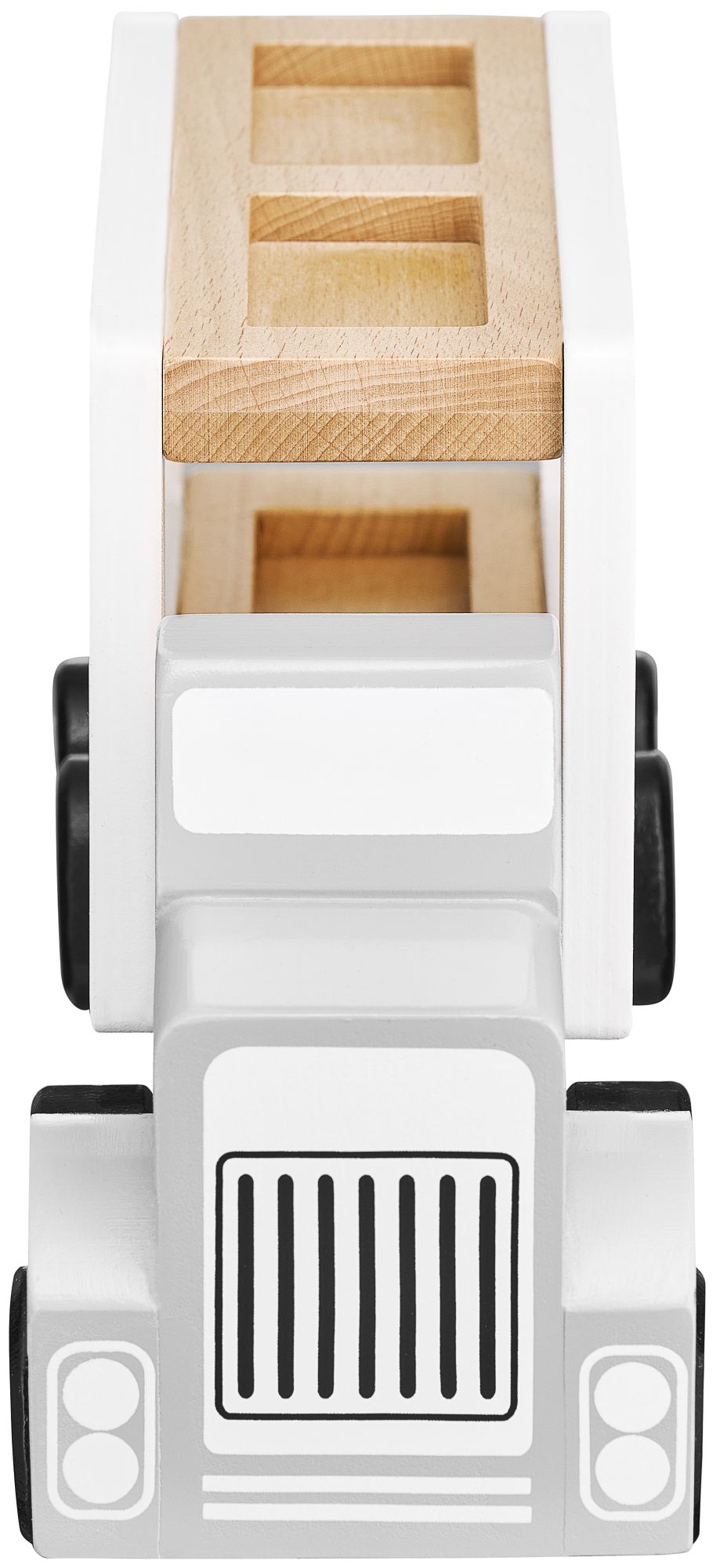 Lastbil med 4 bilar i trä