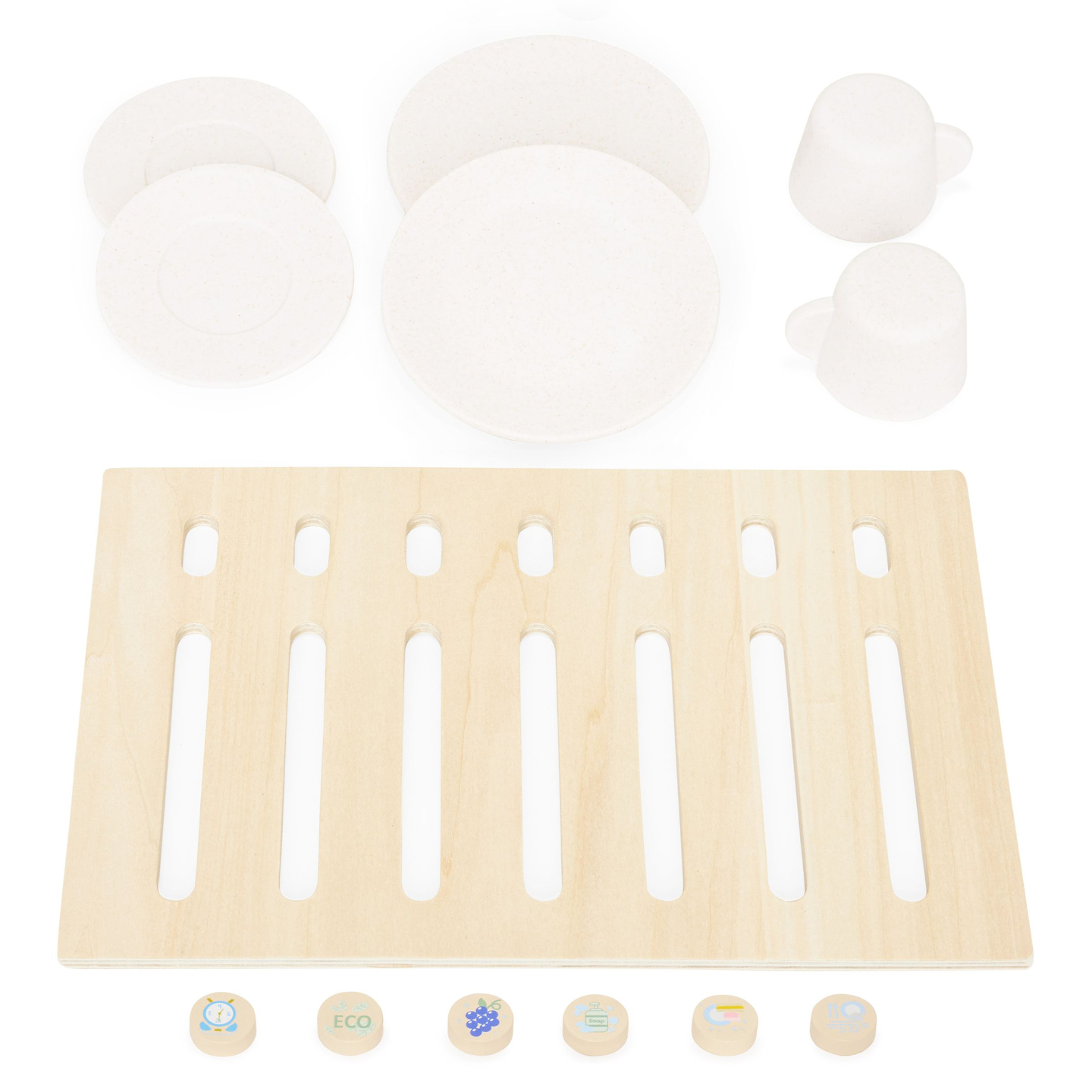 Trädiskmaskin med tillbehör