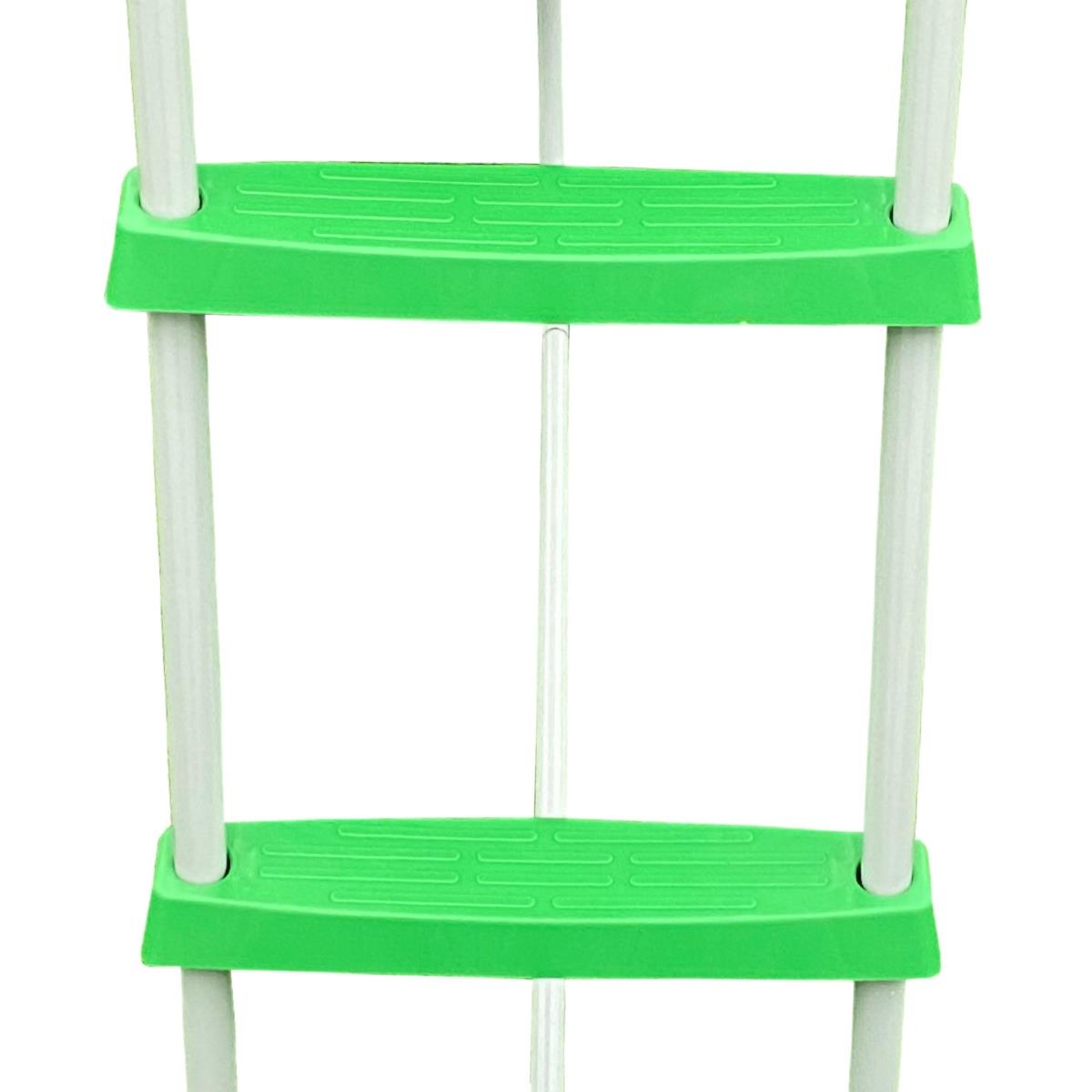 Stor trädgårdsrutschbana med stege för barn