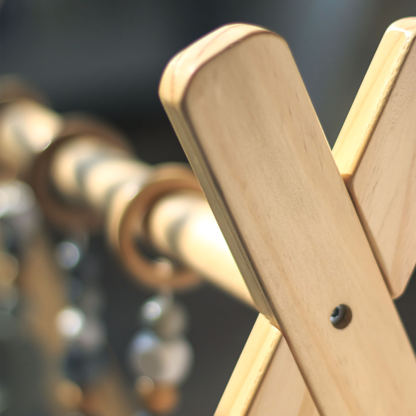 Baby Gym utbildningsställ i trä - färg grå