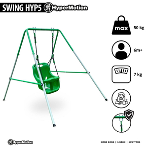 Gunga för spädbarn och småbarn med säkerhetsbälte