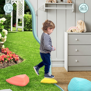 Färgglada balansstenar - 6 stycken