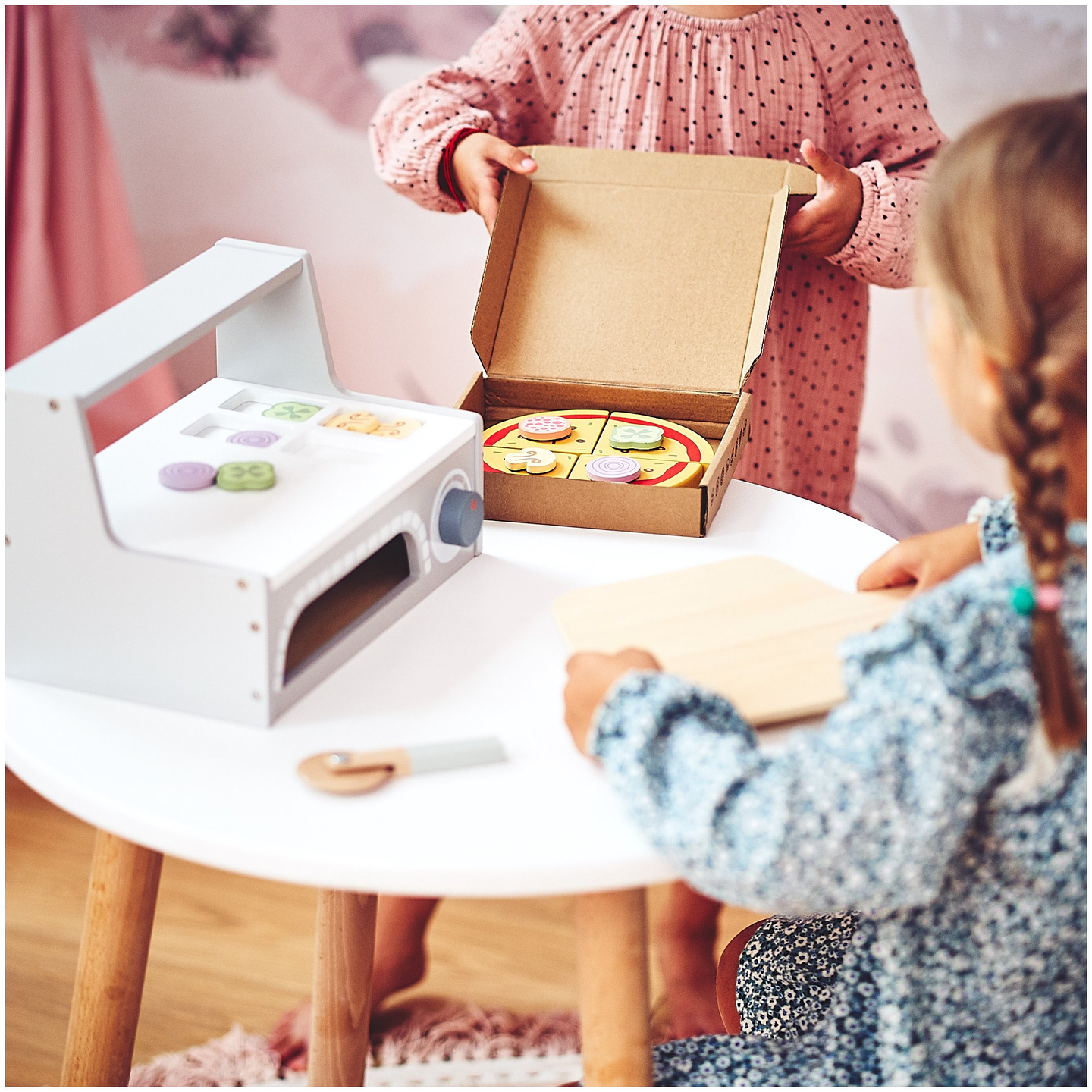 Pizzabakningsset i trä