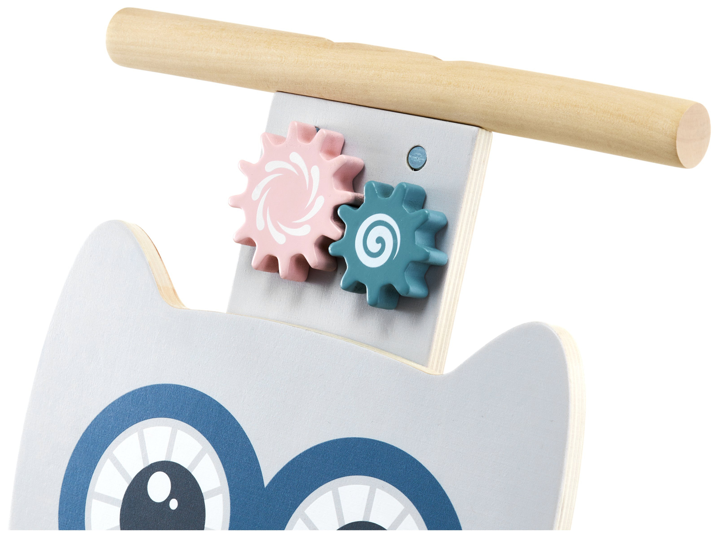 Multifunktionell gåstol - knuffare - barnvagn med klossar - Uggla