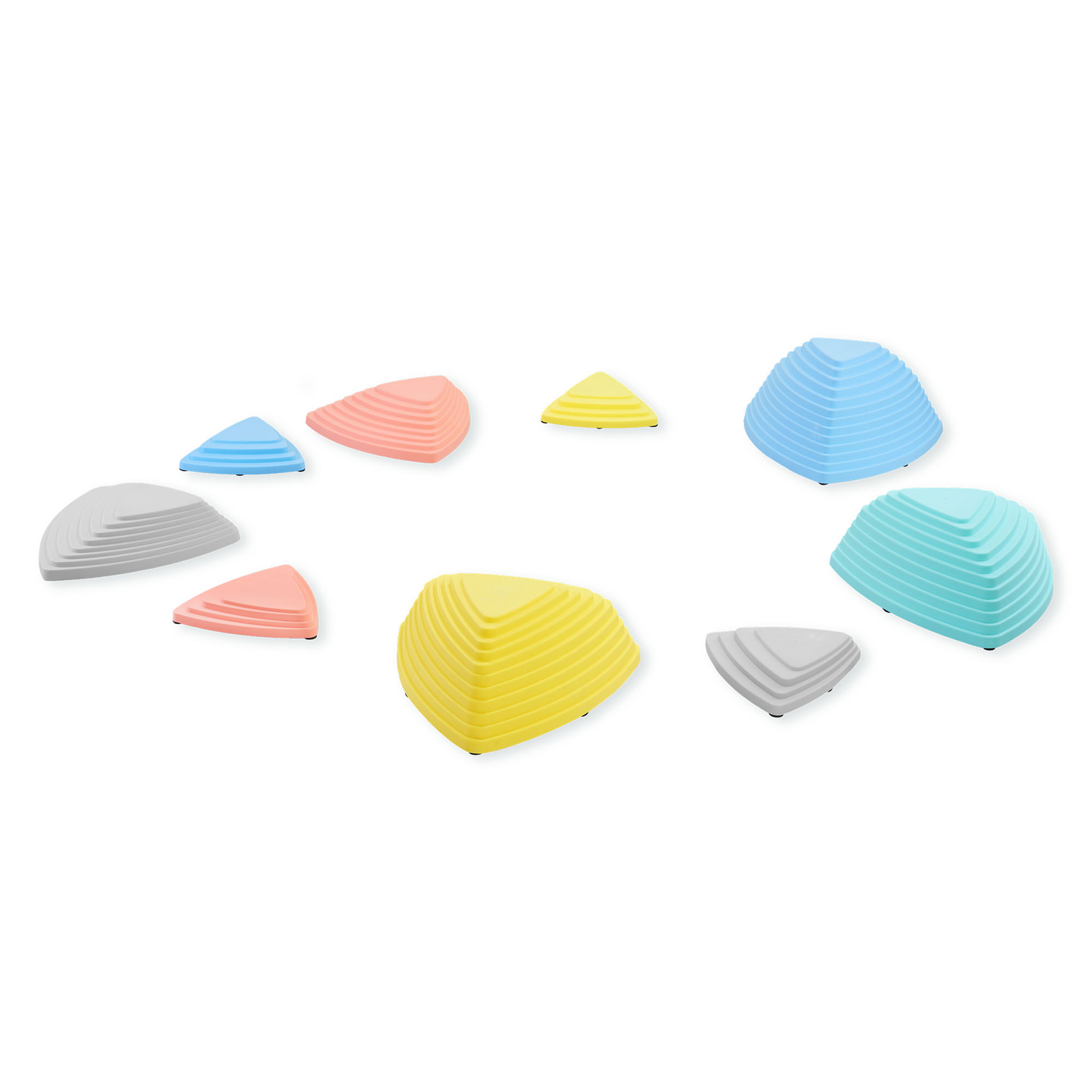 Färgglada balansstenar - 9 stycken