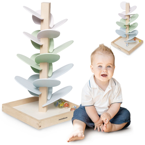 Kulodrom i trä - ljudträd med bollar