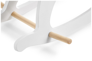 Gunghäst i trä - vit - från 12 månader.