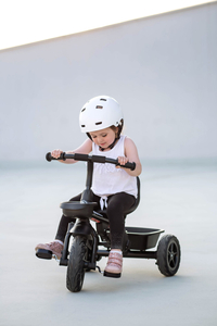 HyperMotion TOBI VECTOR trehjuling - evigt uppblåsbara hjul + skjutstång. Färg: svart.