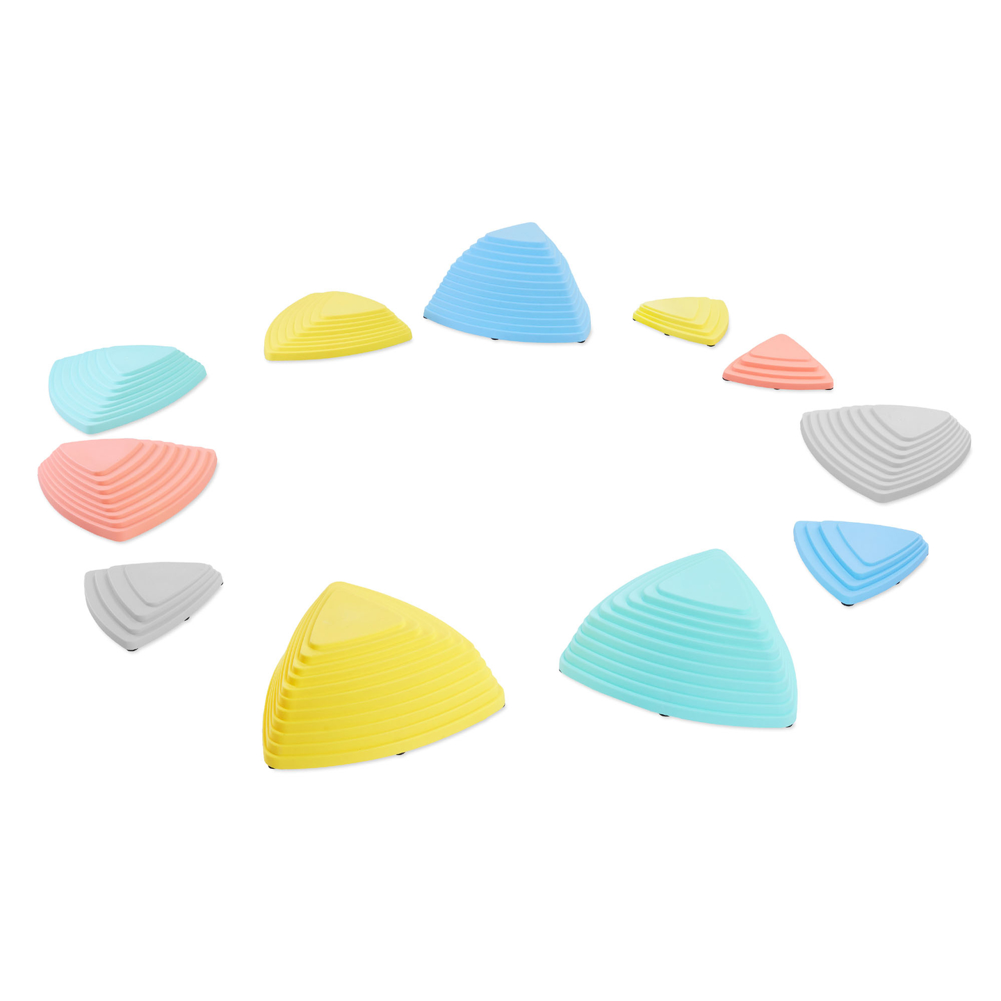Färgade balanseringsstenar - 11 stycken