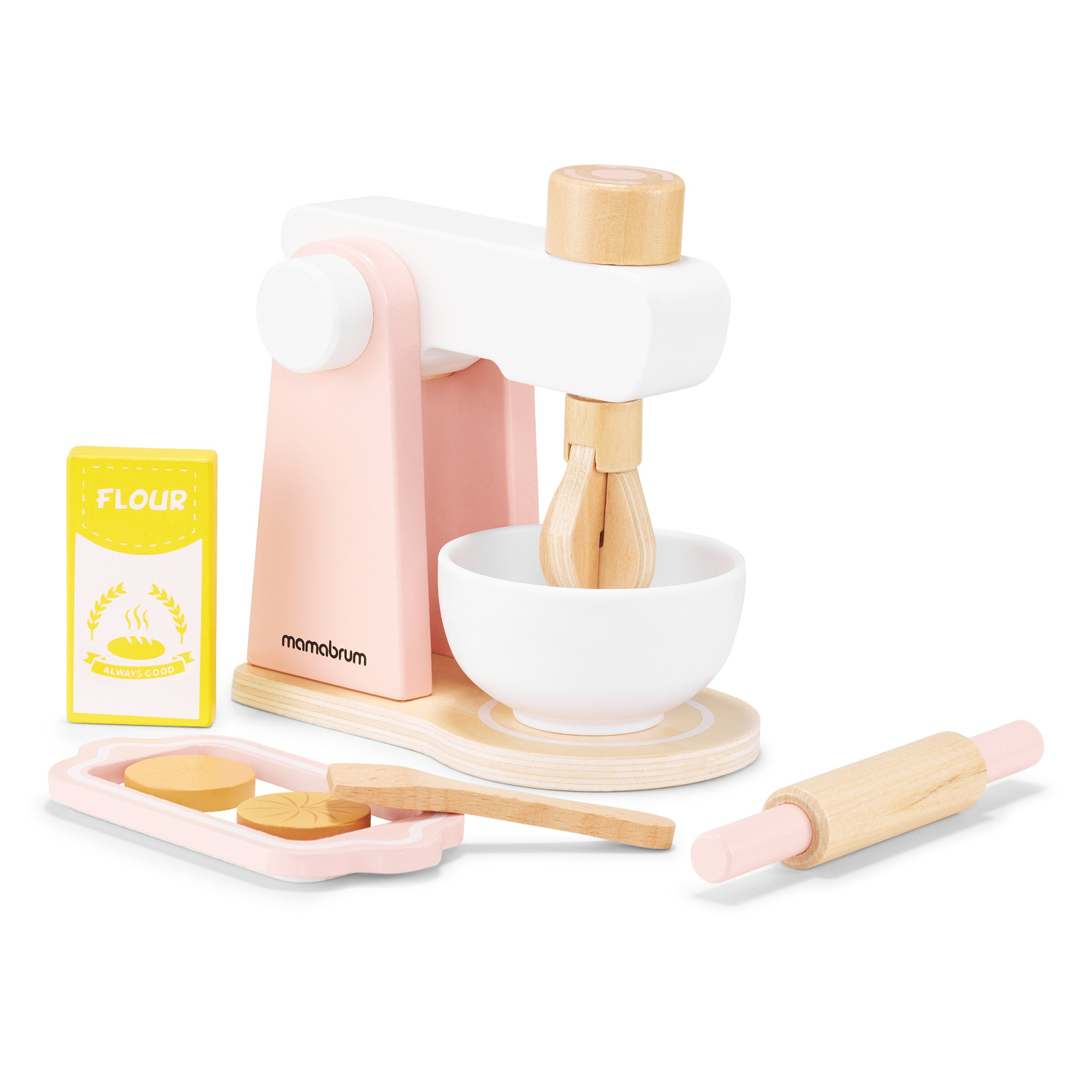 Degblandare i trä med tillbehör, för barn