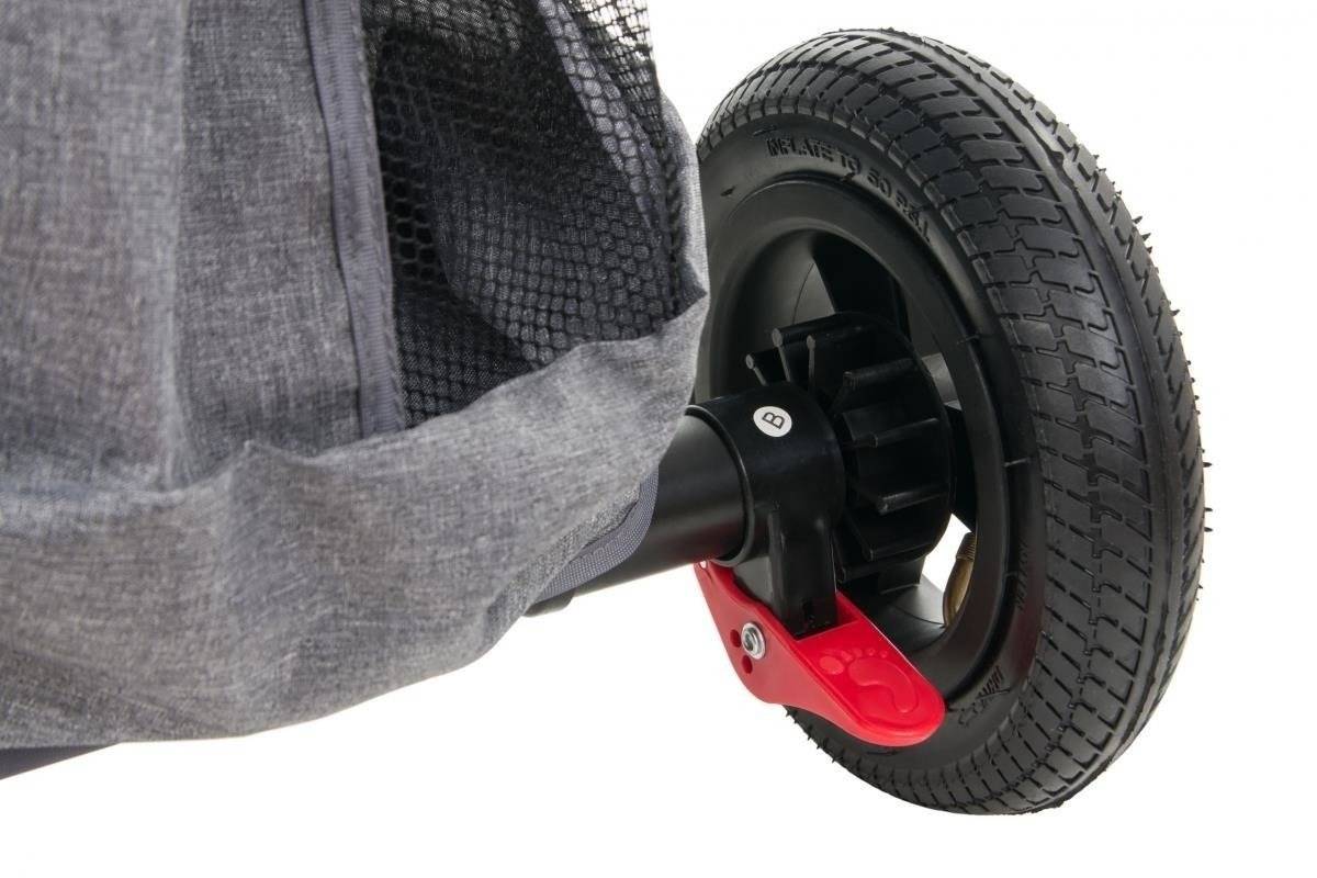 Tobi Velar trehjuling + regnfolie - grå