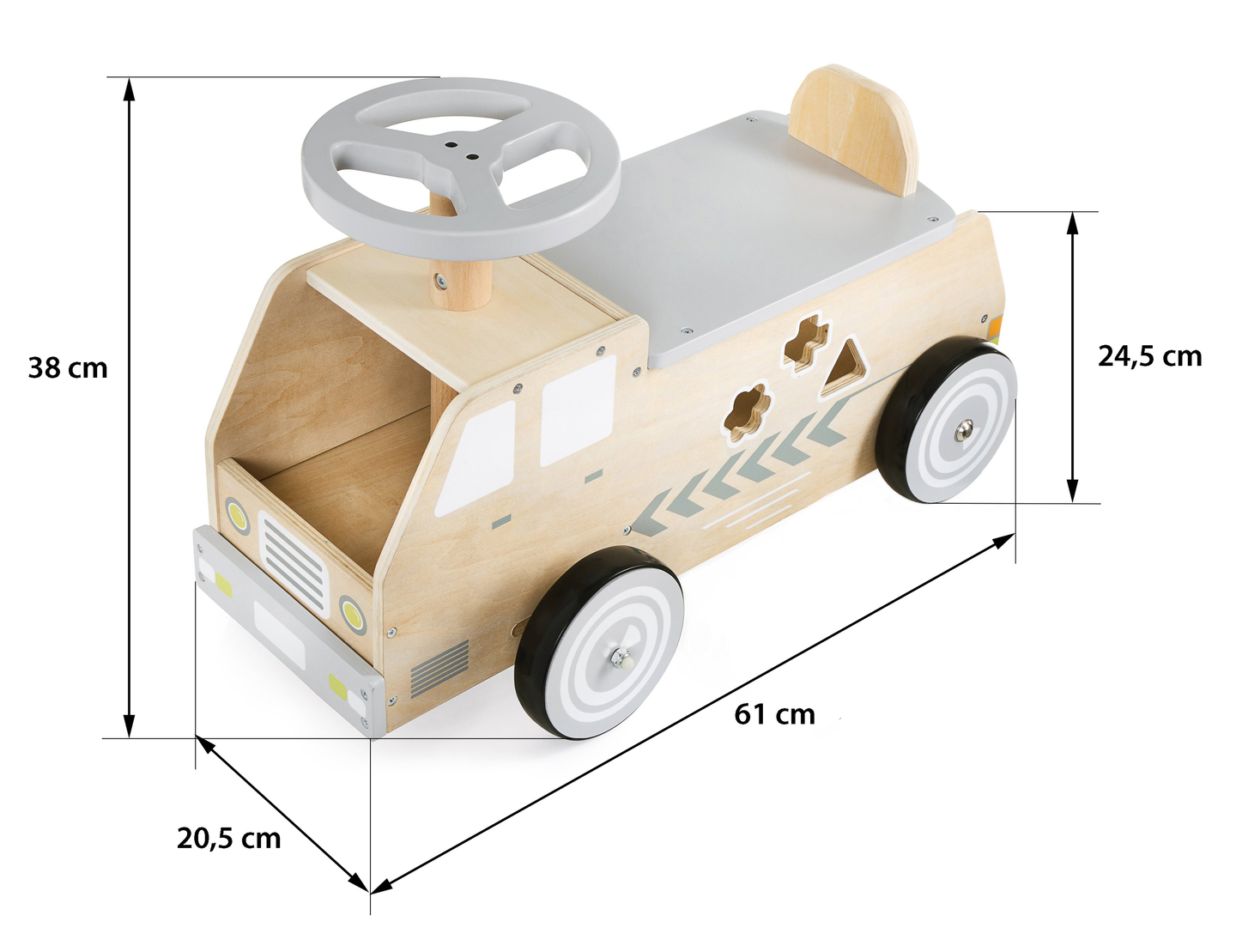 Träcykel, bil, bil med block