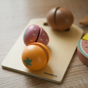 Fruktskärare i trä - set