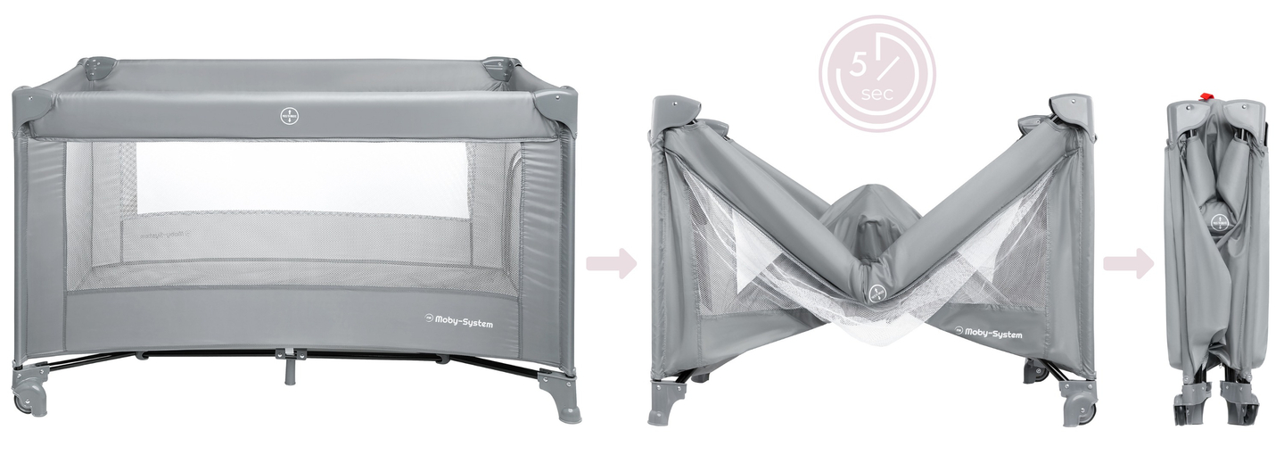 Happy Traveller BASIC resesäng - grå