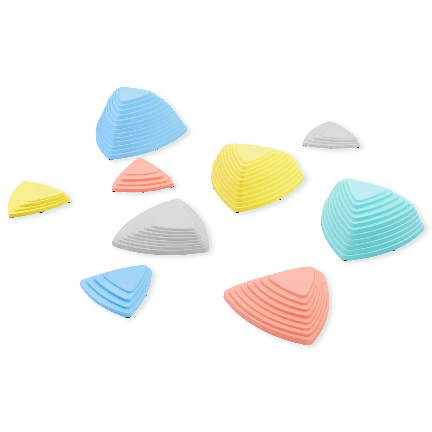 Färgglada balansstenar - 9 stycken