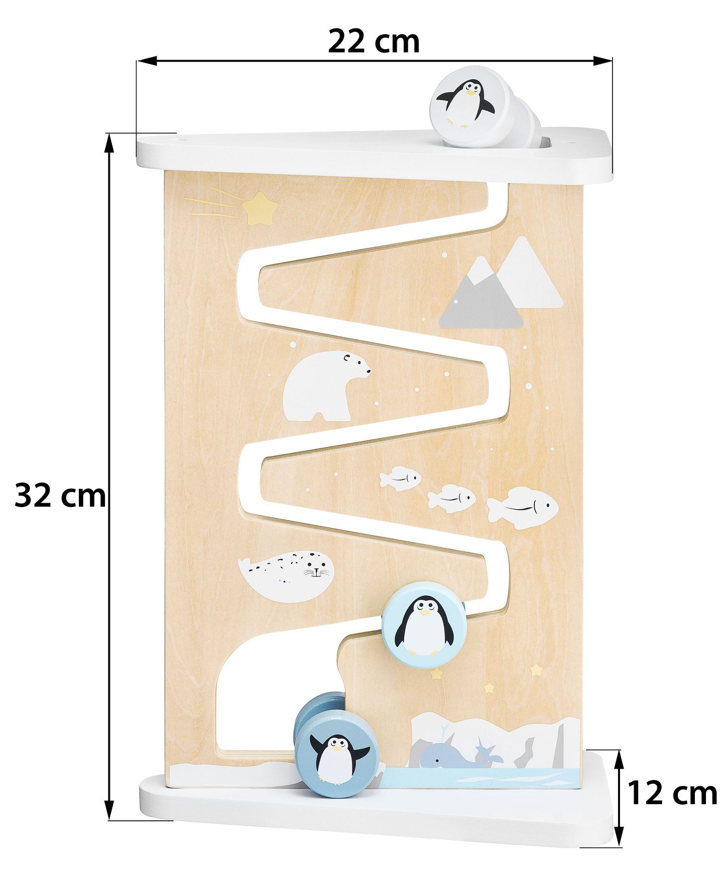 Trä med dubbelsidig sensorisk manipuleringsbräda