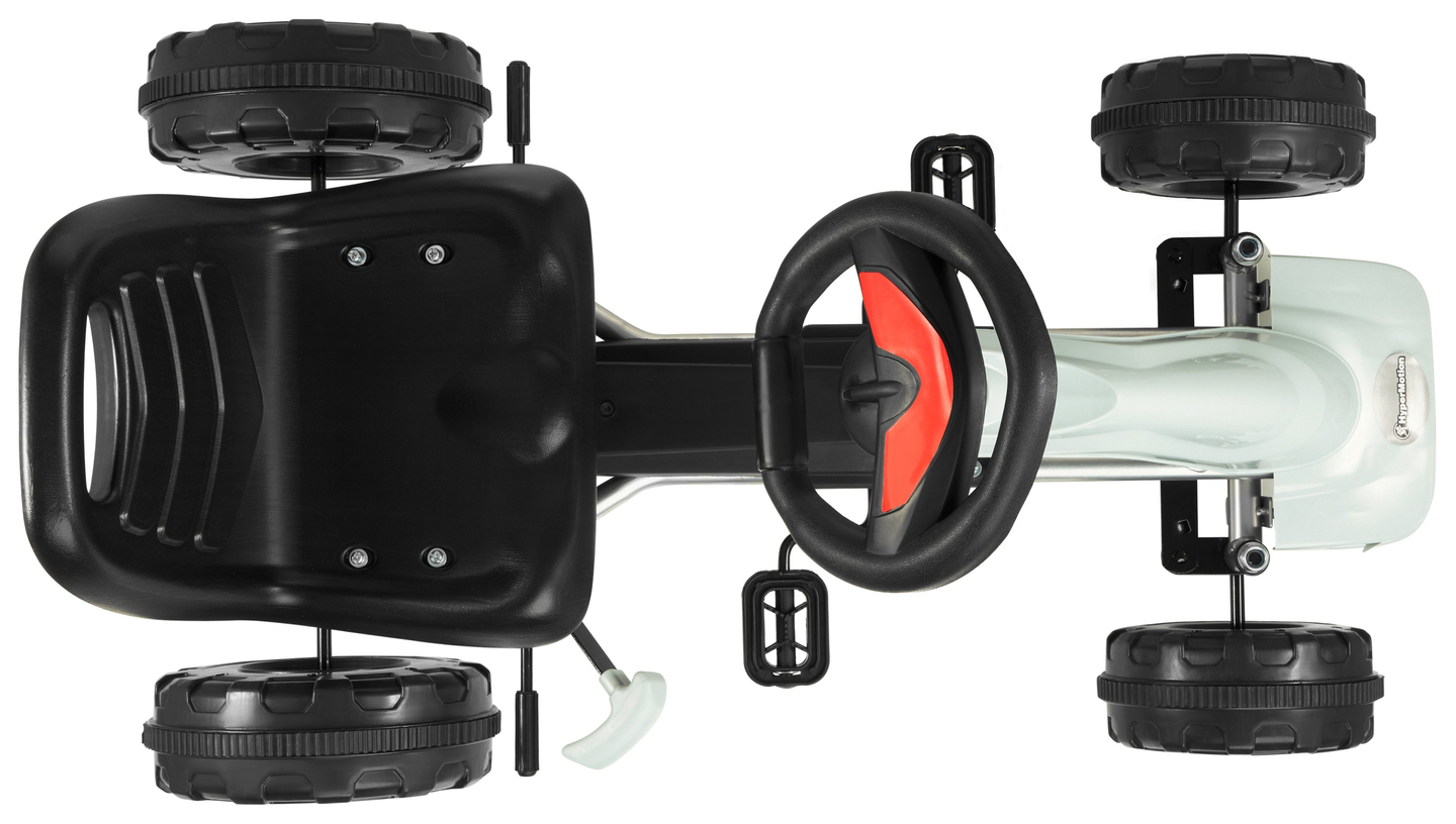 CHESTER gokart med trampdator - för barn 3-6 år - grå