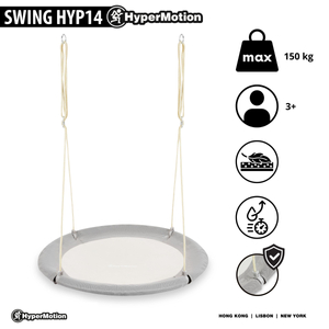 HyperMotion storkbo-gunga - 100 cm diameter, grå färg
