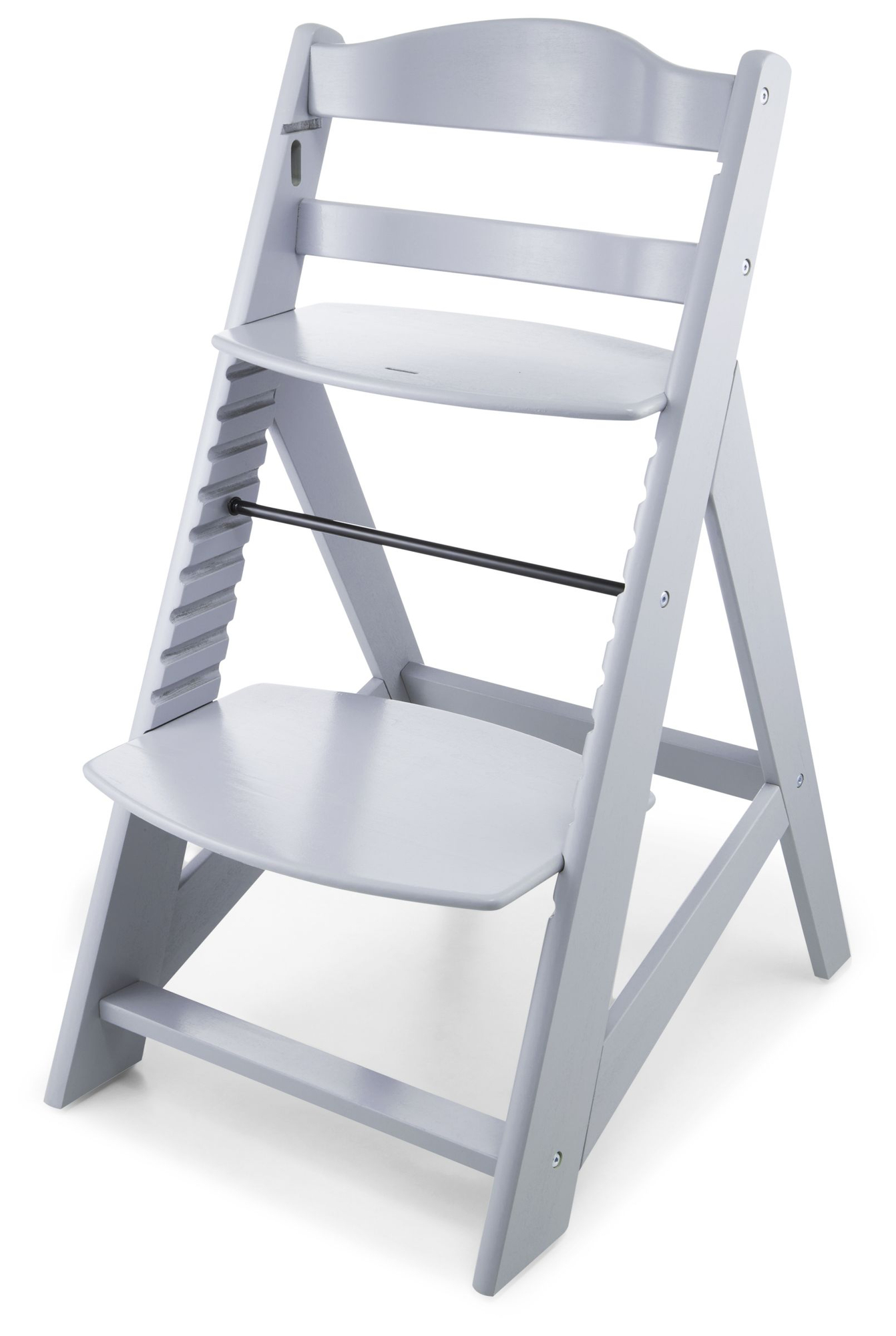 Träfåtölj Moby-System WOODY - grå färg