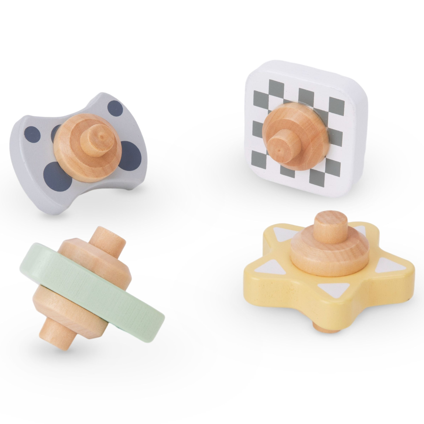 Stor återvändsgränd i trä - rutschkana med snurrande element