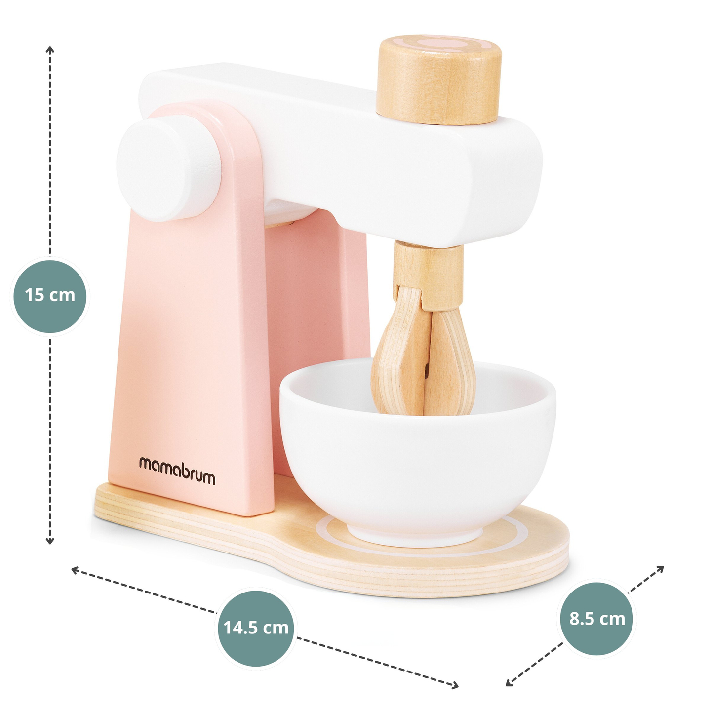 Degblandare i trä med tillbehör, för barn