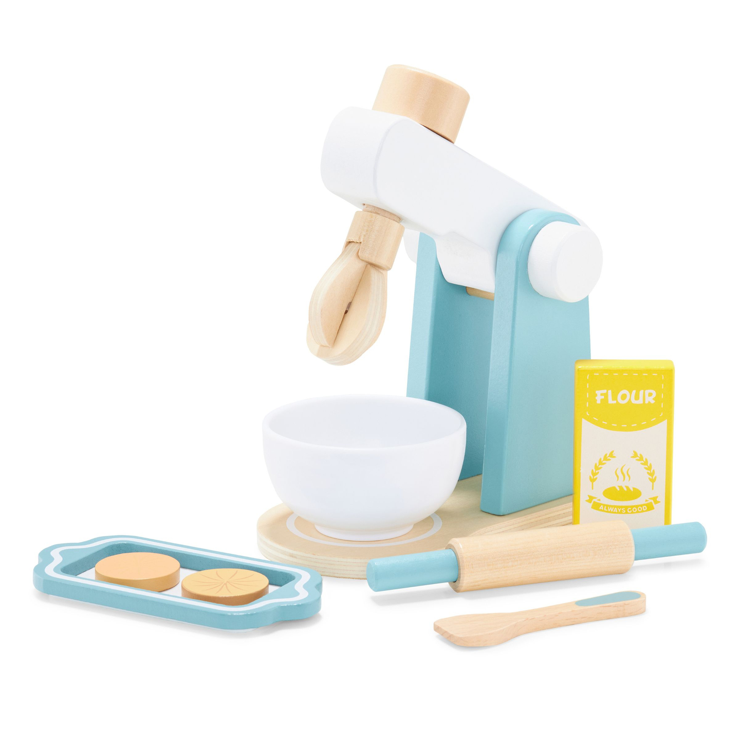 Träblandare med tillbehör