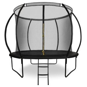 HyperMotion barn XL trädgårdstrampolin - 305 cm 10FT - med stege och invändigt nät - för hem och trädgård