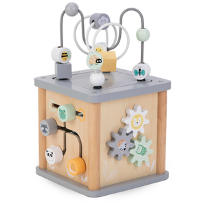 Montessori-utbildningskub i trä - motorloop