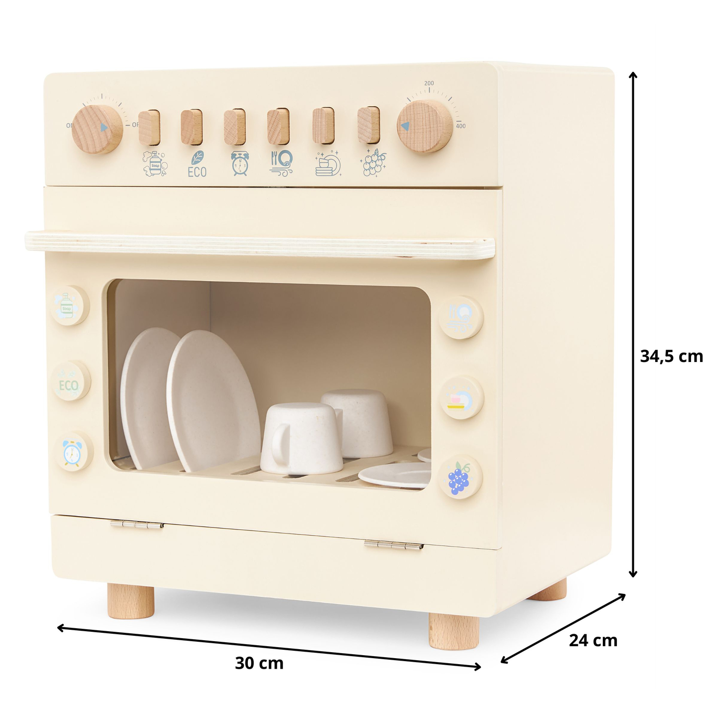 Trädiskmaskin med tillbehör