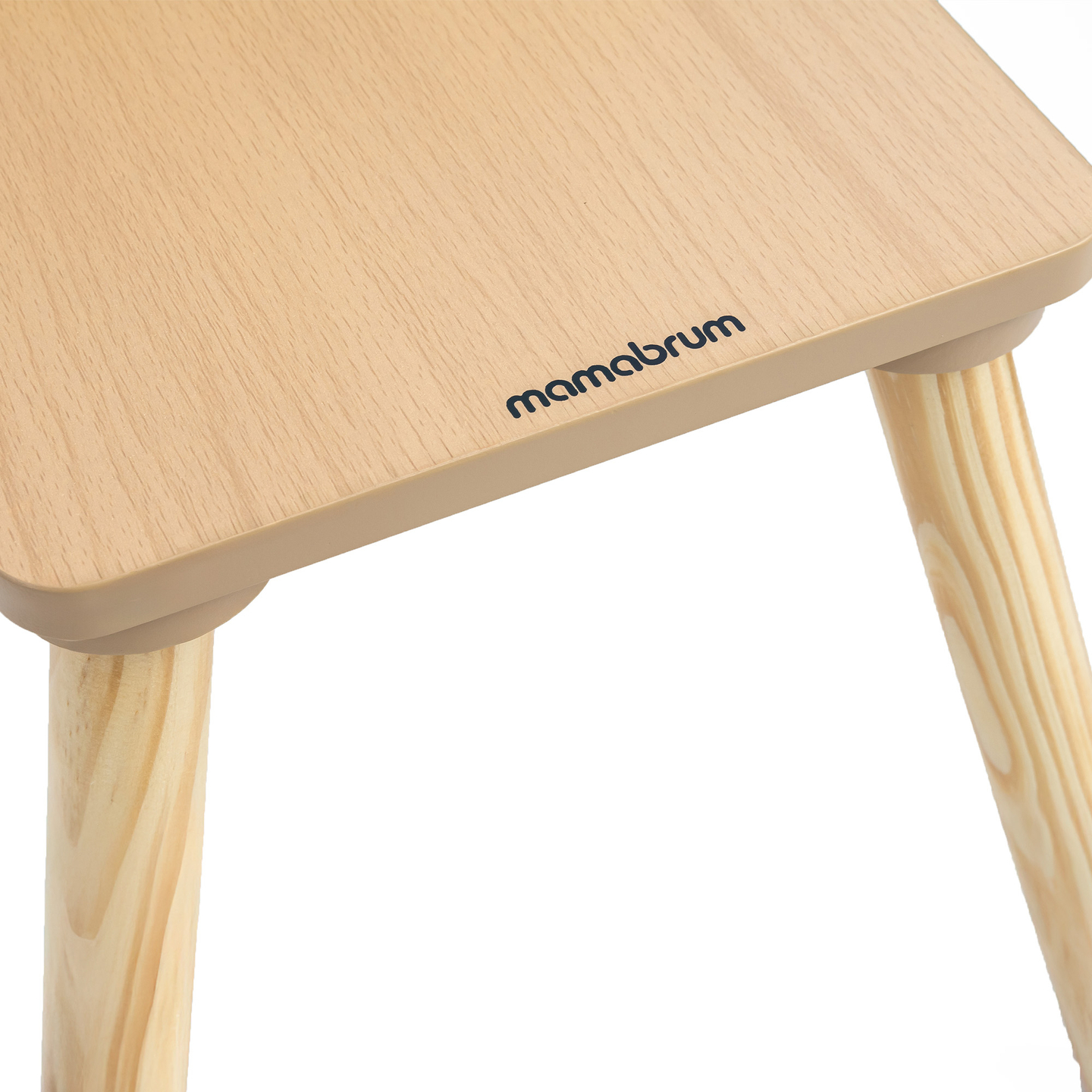 Träbord med förvaring och 2 stolar Barnset - Söt nallebjörn