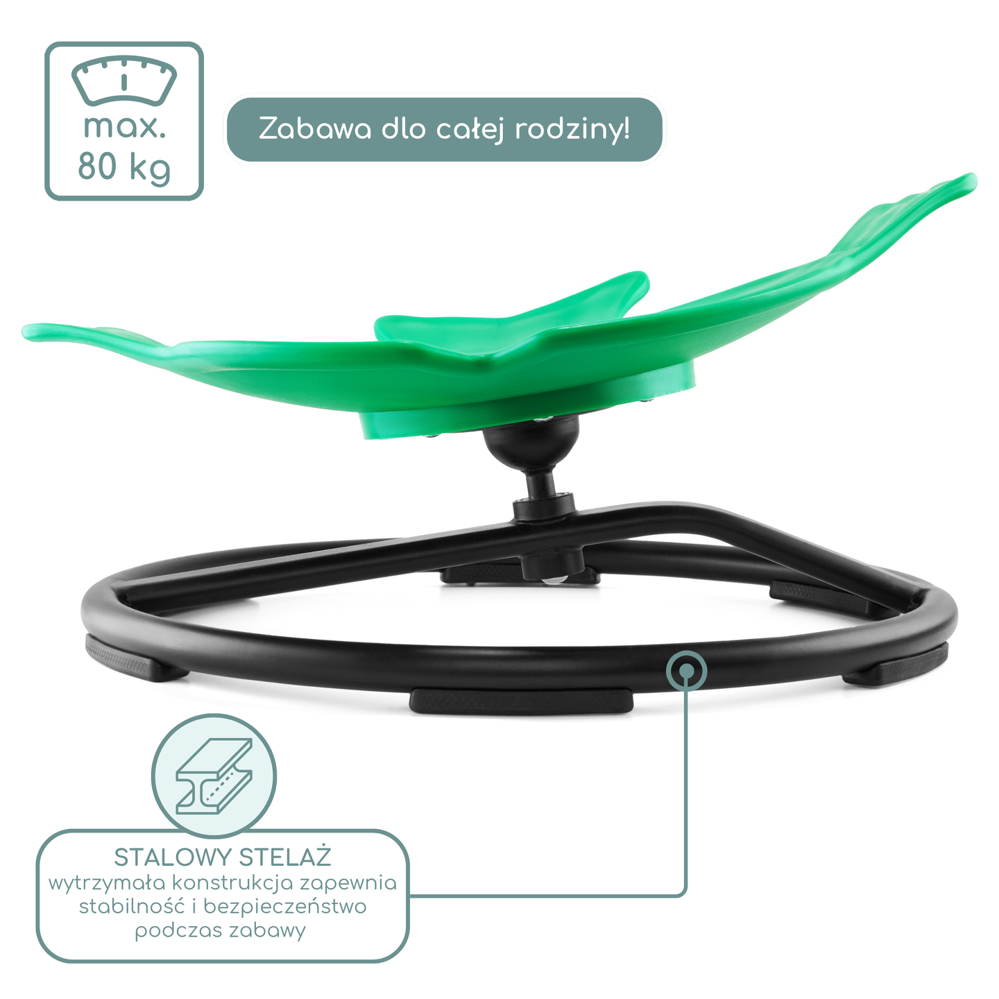 Minikarusell för barn Fisk - färg grön