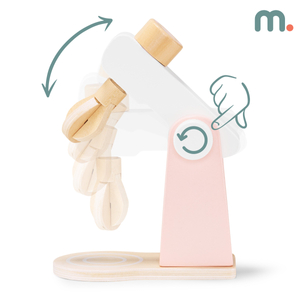 Degblandare i trä med tillbehör, för barn