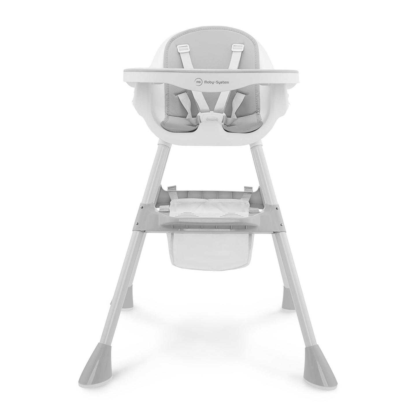 Moby-System Magnolia 2-i-1 justerbar barnstol - grå