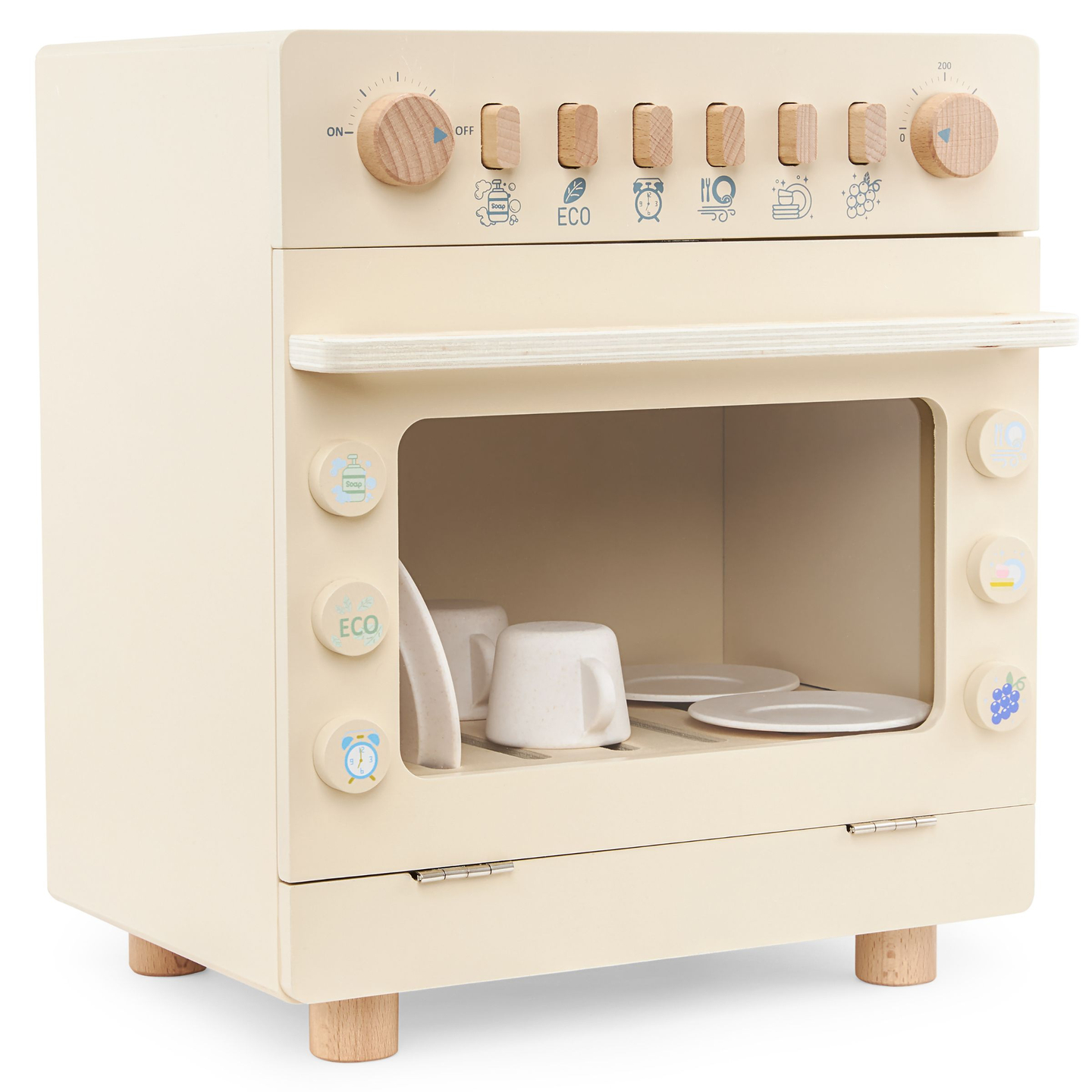 Trädiskmaskin med tillbehör