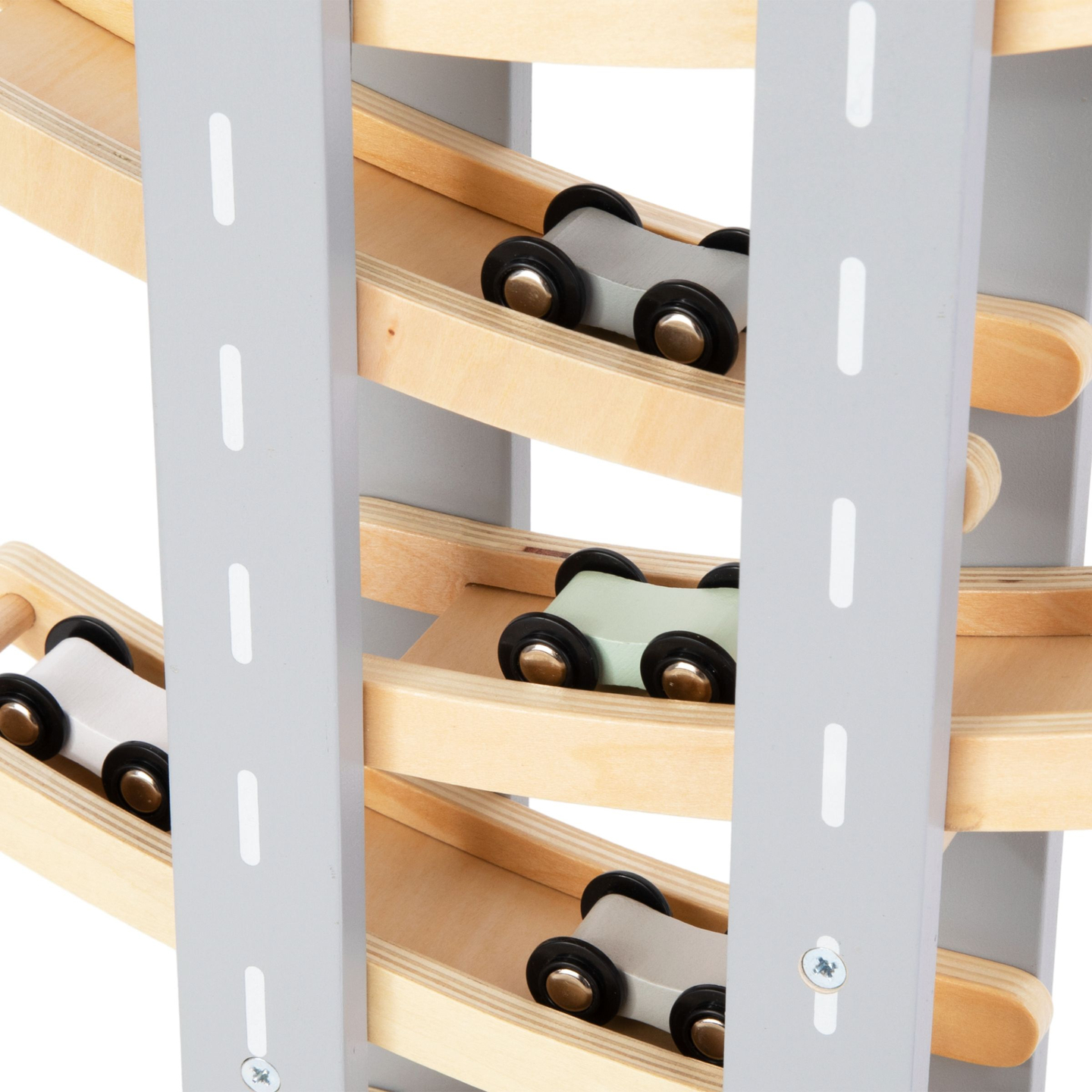 Träbana - rutschkana för bilar - 6 våningar