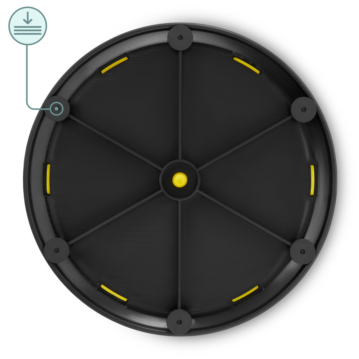 Färgglada sensoriska skivor för barn - 24 stycken